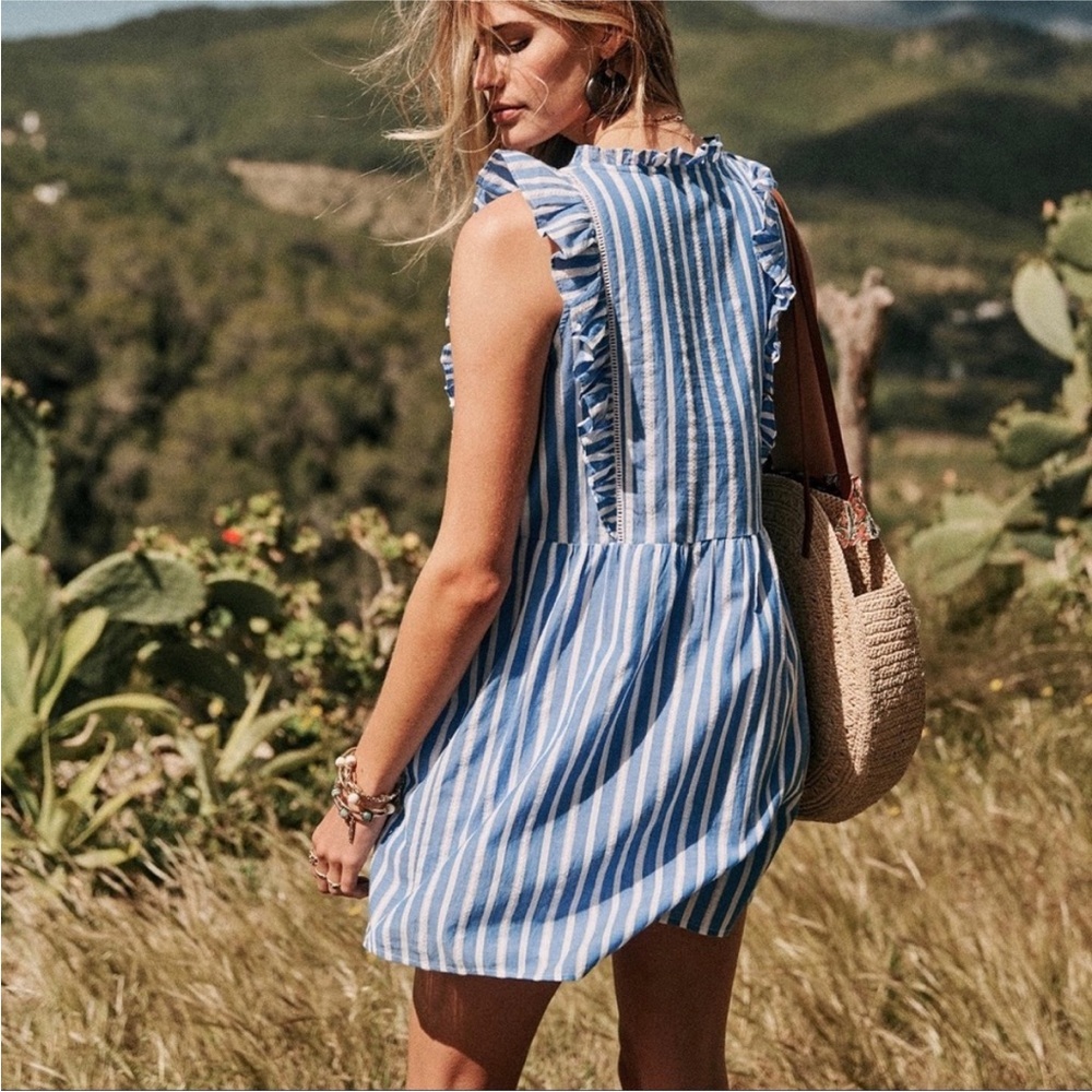 Sesame Paris cotton striped dress.